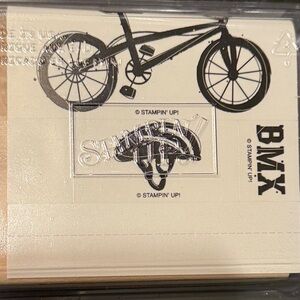 UNUSED Vintage Bike Stamps | Stampin’ Up 1998